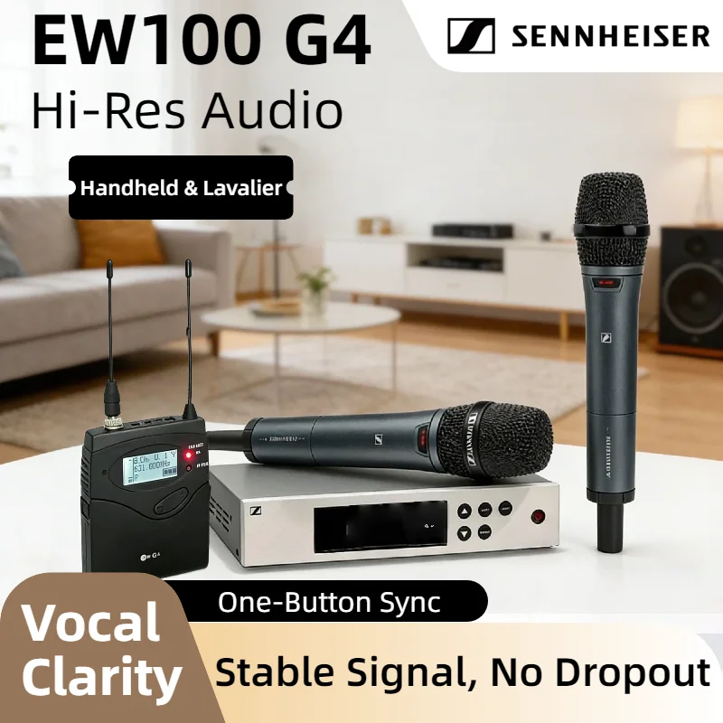 Беспроводной динамический микрофон SENNHEISER EW100G4 серии G4 для вокала, живых выступлений, конференций, презентаций и систем гида-направителя
Беспроводной динамический микрофон SENNHEISER EW100G4 серии G4 для вокала, живых выступлений, конференций, презентаций и систем гида-направителя