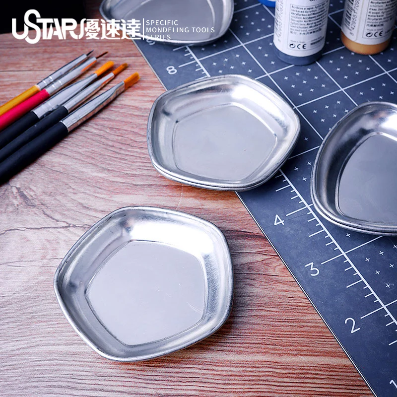 Ustar Model Paint Mixing Dish Painting Palette Polygonal design Easy use 6pcs/box For Model Minature Craft and Art Painting
Ustar Model Paint Mixing Dish Painting Palette Polygonal design Easy use 6pcs/box For Model Minature Craft and Art Painting