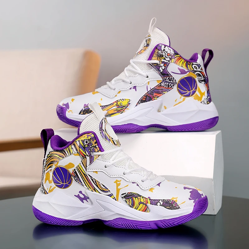 Brand Kids Basketball Shoes Non-slip Comfortable Basketball Sneakers for Boys Girls Outdoor Sports Shoes Children Training Shoe
Brand Kids Basketball Shoes Non-slip Comfortable Basketball Sneakers for Boys Girls Outdoor Sports Shoes Children Training Shoe