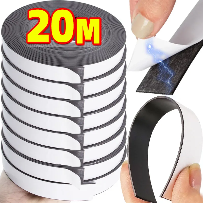 1/20 м сильная магнитная лента самоклеящиеся магнитные полоски гибкие ленты для домашнего офиса DIY фотографии плакат фиксированные резиновые магниты
1/20 м сильная магнитная лента самоклеящиеся магнитные полоски гибкие ленты для домашнего офиса DIY фотографии плакат фиксированные резиновые магниты
