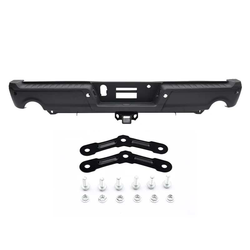 Apollo Black W/6 Sensor Holes Vent Hole W/Max Duty Towing W/Active Park Rear Bumper Assembly For F150 2021-2023 FO1103294
Apollo Black W/6 Sensor Holes Vent Hole W/Max Duty Towing W/Active Park Rear Bumper Assembly For F150 2021-2023 FO1103294