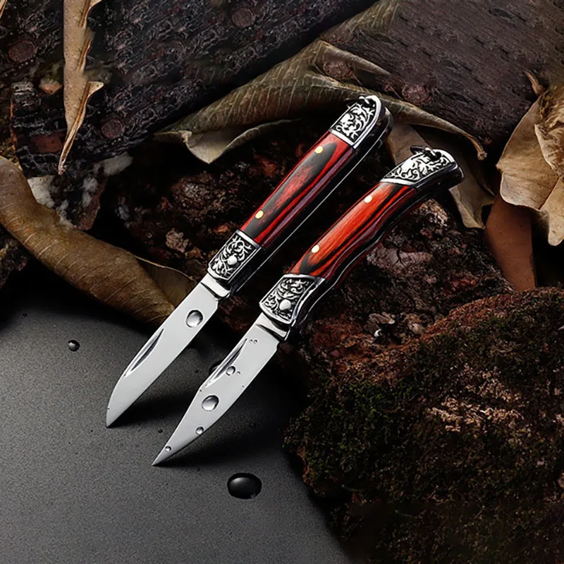 Red Color Wood Handle Folding Knife Portable Keychain Chic Pocket Knife Survival Multitool For Men Gift Mini Cutter Unboxing
Red Color Wood Handle Folding Knife Portable Keychain Chic Pocket Knife Survival Multitool For Men Gift Mini Cutter Unboxing