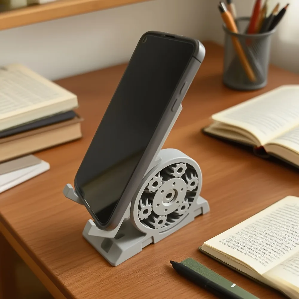 Planetary Gear Phone Holder, Mecha-Style Holder, 3D Printed Holder, Adjustable Phone Holder
Planetary Gear Phone Holder, Mecha-Style Holder, 3D Printed Holder, Adjustable Phone Holder