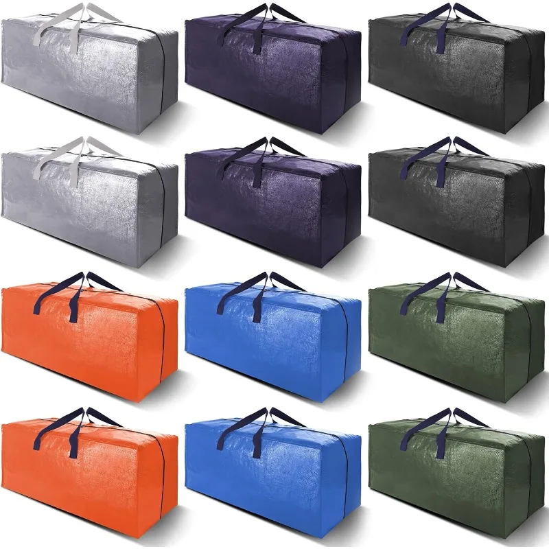 12 Pack Heavy Duty Extra Large Moving Bags W/Backpack Straps - Strong Handles & Zippers, Storage Totes For Space Saving
12 Pack Heavy Duty Extra Large Moving Bags W/Backpack Straps - Strong Handles & Zippers, Storage Totes For Space Saving