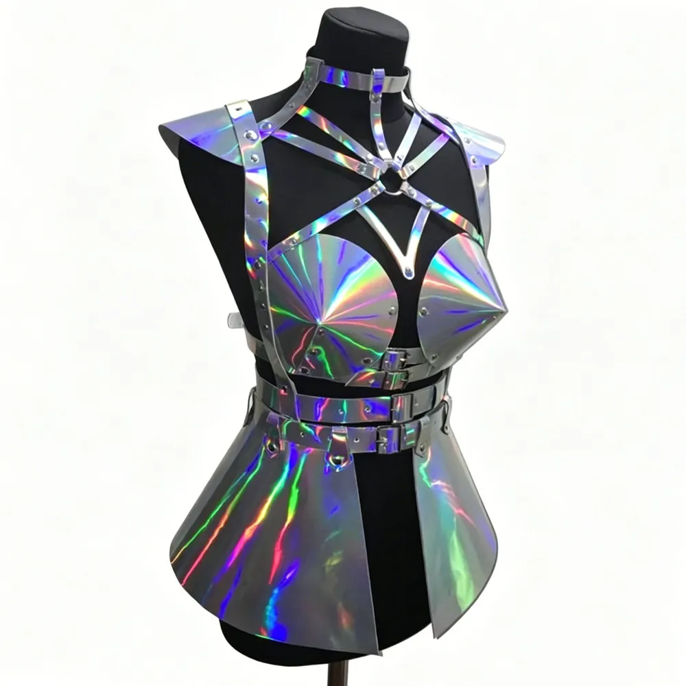 Halloween Cosplay Costume Women Music Festival Rave Outfit PU Leather Corset Top with Skirt for Stage Performance Clubwear
Halloween Cosplay Costume Women Music Festival Rave Outfit PU Leather Corset Top with Skirt for Stage Performance Clubwear