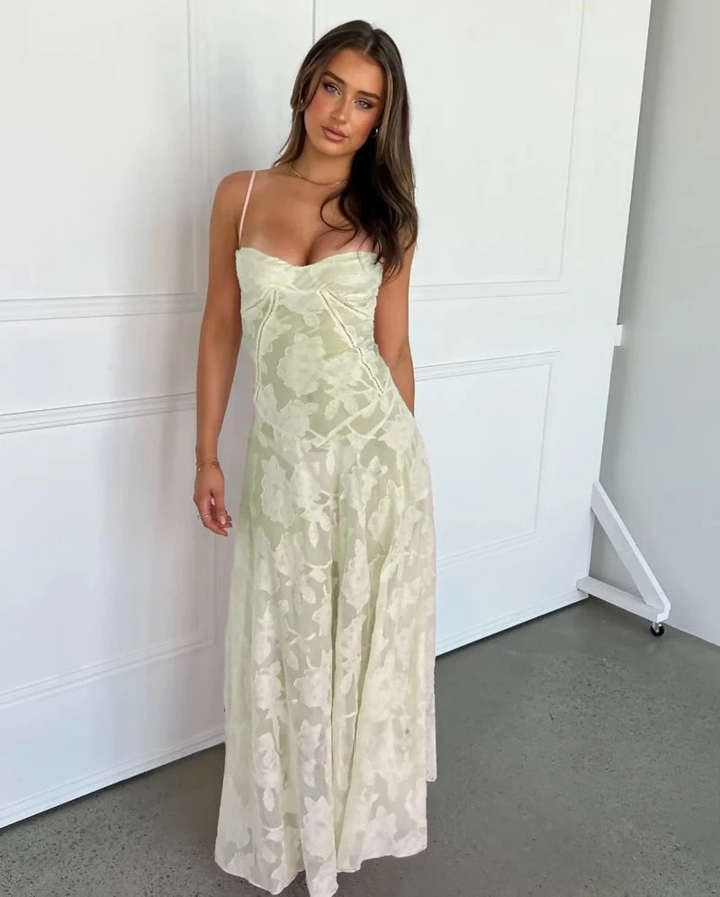 Green Jacquard Elegant Dress Women Sleeveless Summer Vacation Party Streetwear Clothing Lady Chic Vestidos Bodycon
Green Jacquard Elegant Dress Women Sleeveless Summer Vacation Party Streetwear Clothing Lady Chic Vestidos Bodycon
