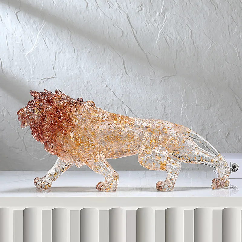 1Pcs Resin Handicrafts Transparent Leopard Cheetah Lion Tiger Simulation Animal Sculpture Gradient Decoration Home Decoration
1Pcs Resin Handicrafts Transparent Leopard Cheetah Lion Tiger Simulation Animal Sculpture Gradient Decoration Home Decoration