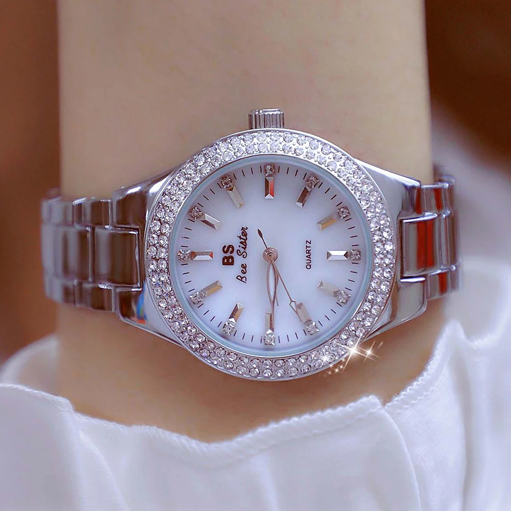 BS Fashion Women's Quartz Watch with Diamonds Luxury Wristwatch for Women Two Styles 35mm Big Dial and 32mm Small Dial reloj
BS Fashion Women's Quartz Watch with Diamonds Luxury Wristwatch for Women Two Styles 35mm Big Dial and 32mm Small Dial reloj
