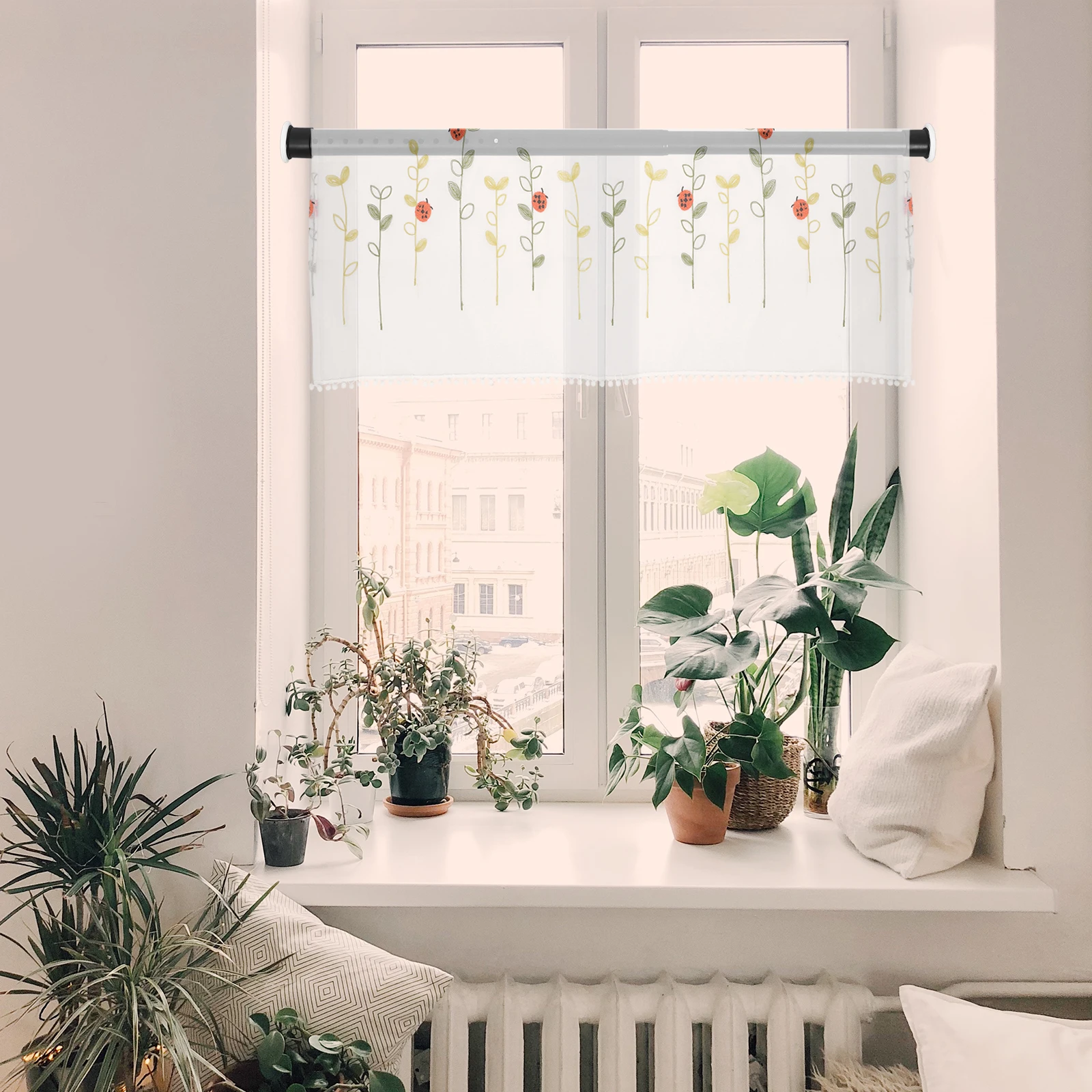 Curtain Rod Adjustable Extension Spring Loaded Shower Tension Bars Bathroom Clothes Rail Window No Drill Installation Metal Wall
Curtain Rod Adjustable Extension Spring Loaded Shower Tension Bars Bathroom Clothes Rail Window No Drill Installation Metal Wall
