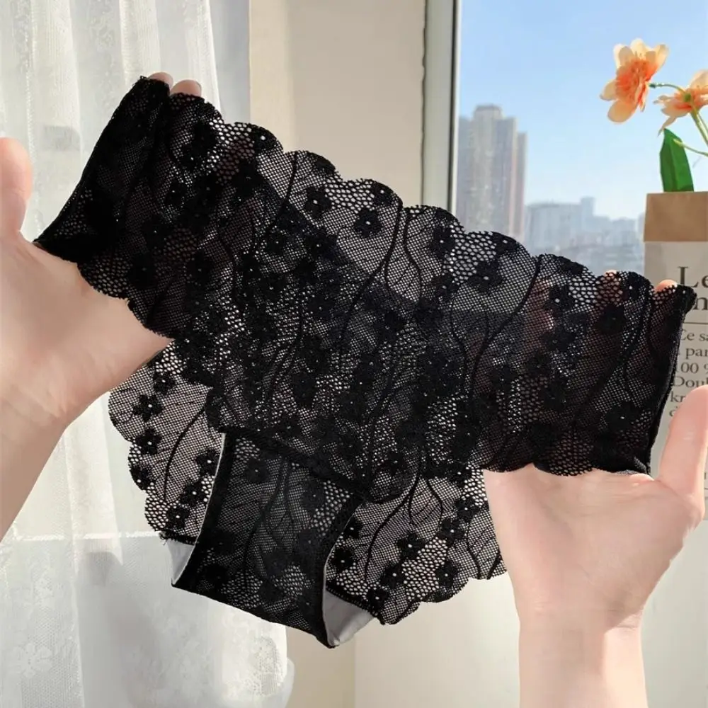 4Pcs Fashion Mid Waist Mesh Flower Panties Thin Underpants Lace Briefs Breathable Female Lingerie Underwear for Women Lady
4Pcs Fashion Mid Waist Mesh Flower Panties Thin Underpants Lace Briefs Breathable Female Lingerie Underwear for Women Lady