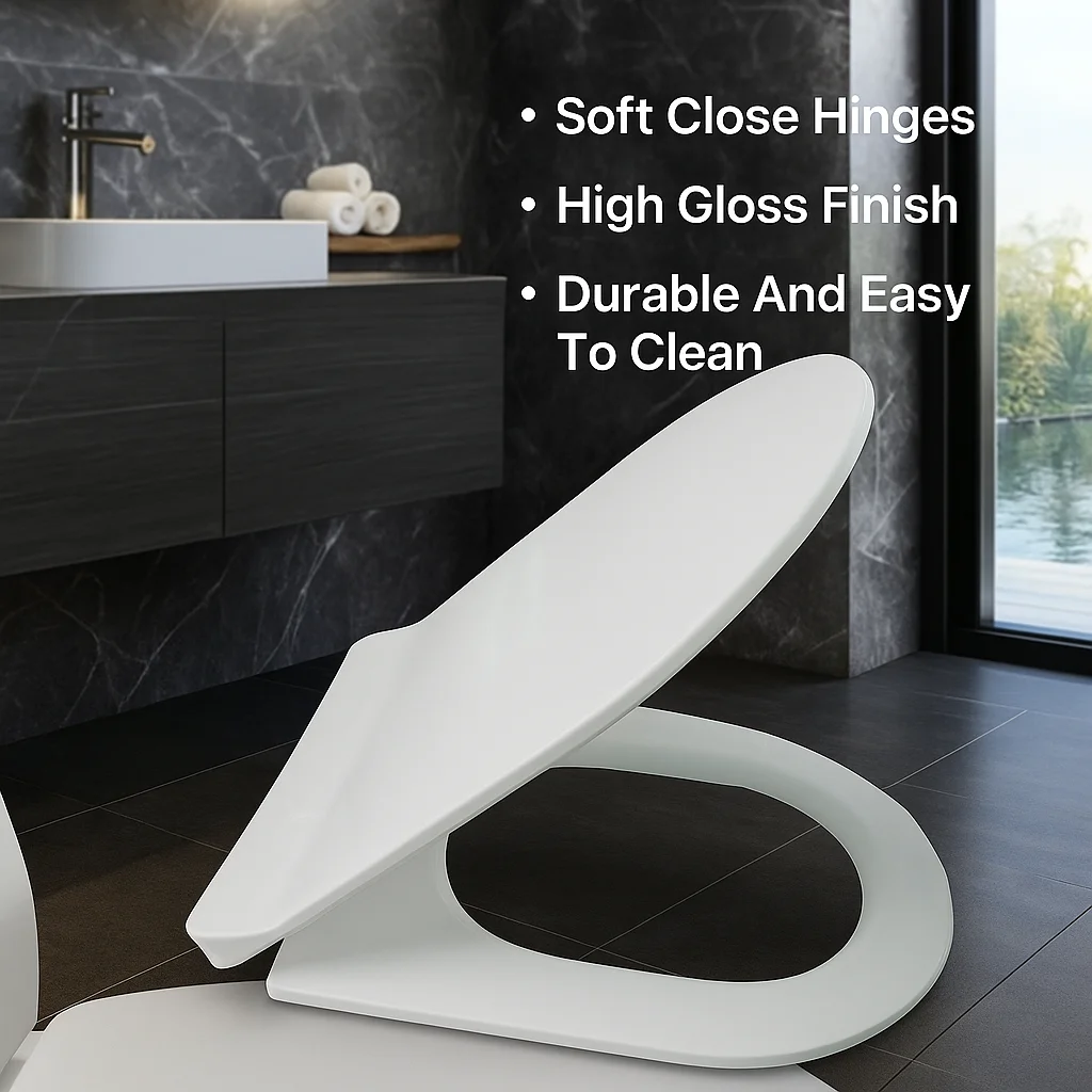 Easy Install Toilet Seat, Quick Mount Design, Soft Close Toilet Lid for Home Bathroom Use
Easy Install Toilet Seat, Quick Mount Design, Soft Close Toilet Lid for Home Bathroom Use