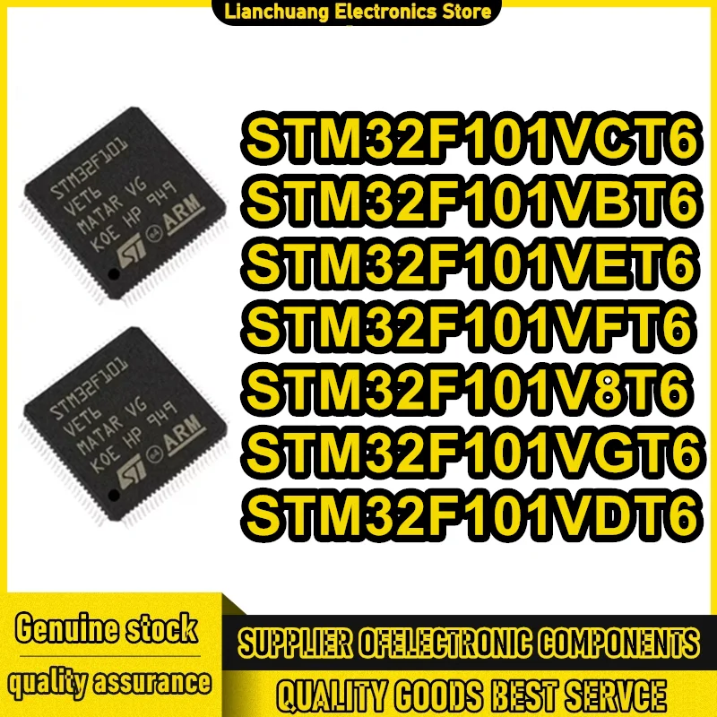 STM32F101VCT6 STM32F101VBT6 STM32F101VET6 STM32F101VFT6 STM32F101V8T6 STM32F101VGT6 STM32F101VDT6 IC Chip 100% New Original
STM32F101VCT6 STM32F101VBT6 STM32F101VET6 STM32F101VFT6 STM32F101V8T6 STM32F101VGT6 STM32F101VDT6 IC Chip 100% New Original