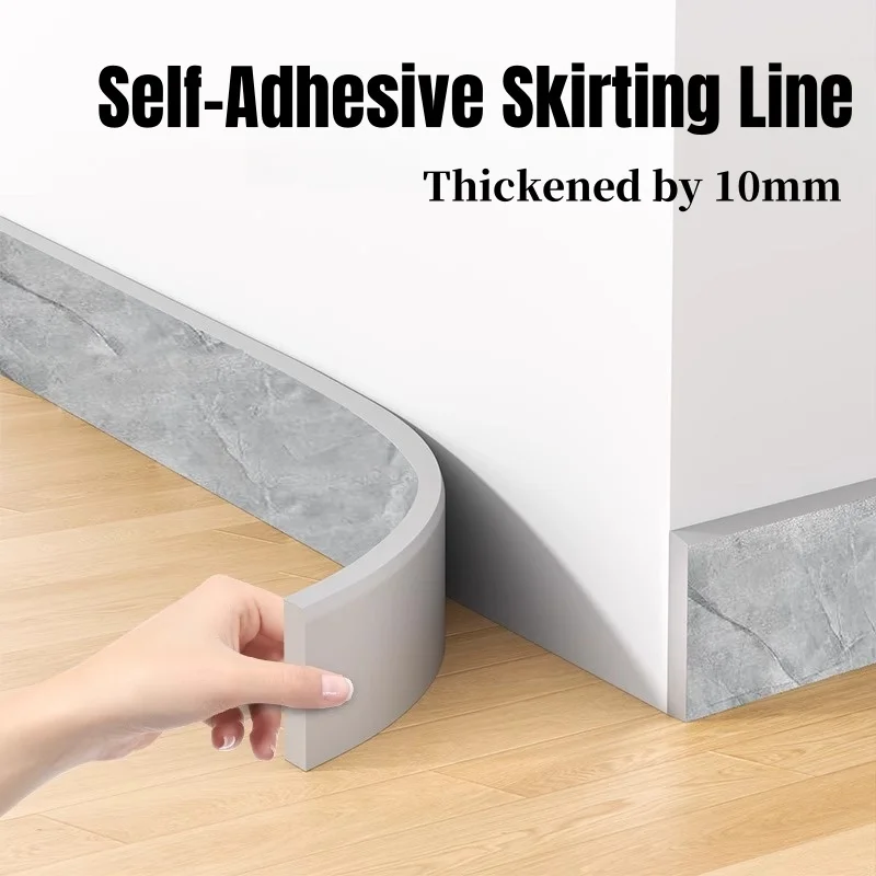 Thickened Anti-collision Skirting Board Self Adhesive Skirting Line Waterproof Enclosure 3D Wall Sticker Kid's Corner Line Deco
Thickened Anti-collision Skirting Board Self Adhesive Skirting Line Waterproof Enclosure 3D Wall Sticker Kid's Corner Line Deco
