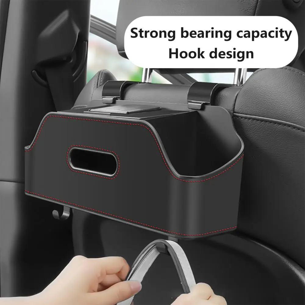 Car Storage Box Car Headrest Organizer Car Seat Back Storage Box Faux Leather Organizer with Tissue Holder Cup Phone Mount Auto
Car Storage Box Car Headrest Organizer Car Seat Back Storage Box Faux Leather Organizer with Tissue Holder Cup Phone Mount Auto