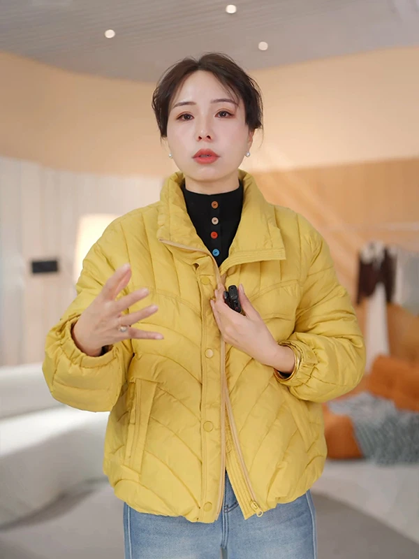 Thiened ort Cotton Jaet Women's Casual Sle Stand Collar Coat Autumn Winter Warm Loose Feeling Fem Outerwear
Thiened ort Cotton Jaet Women's Casual Sle Stand Collar Coat Autumn Winter Warm Loose Feeling Fem Outerwear