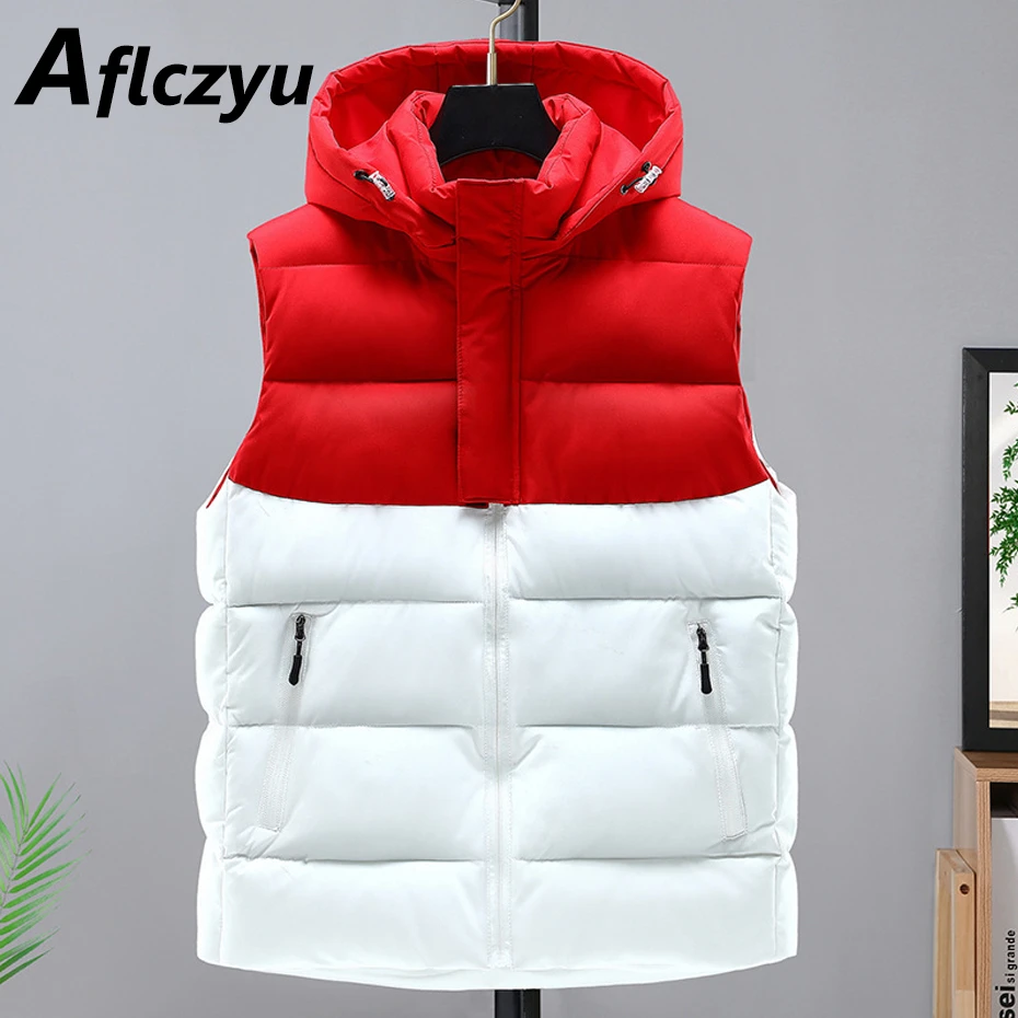 Autumn Winter Thick Vests Men Fashion Casual Sleeveless Jacket Male Contrast Color Patchwork Vest
Autumn Winter Thick Vests Men Fashion Casual Sleeveless Jacket Male Contrast Color Patchwork Vest