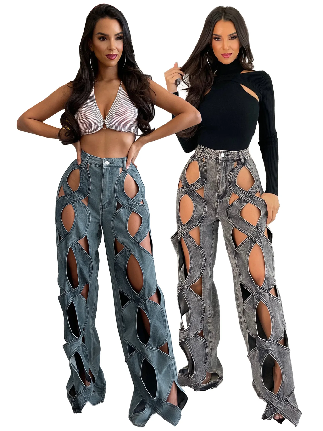 2026 новые модные женские джинсы, женские эластичные джинсовые брюки, индивидуальные прямые джинсы с закрученными вырезами, вечерние уличные брюки 
2026 новые модные женские джинсы, женские эластичные джинсовые брюки, индивидуальные прямые джинсы с закрученными вырезами, вечерние уличные брюки