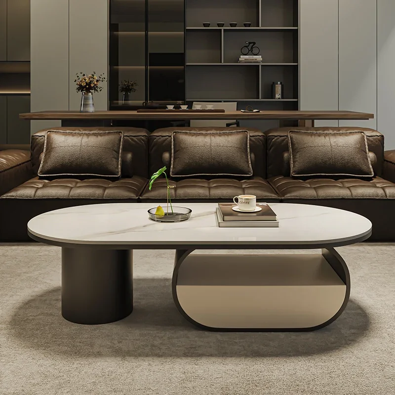 Standing Aesthetic Coffee Table Luxury Designer Living Room Minimalist Home Coffee Table Decoration Meubles Trendy Furniture
Standing Aesthetic Coffee Table Luxury Designer Living Room Minimalist Home Coffee Table Decoration Meubles Trendy Furniture