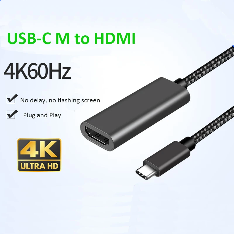 Lingable USB C Male to HDMI Female Adapter Cable 4K@60Hz USB-C Converter Aluminum for MacBook Pro, Air, iPad Pro, Pixelbook, XPS
Lingable USB C Male to HDMI Female Adapter Cable 4K@60Hz USB-C Converter Aluminum for MacBook Pro, Air, iPad Pro, Pixelbook, XPS