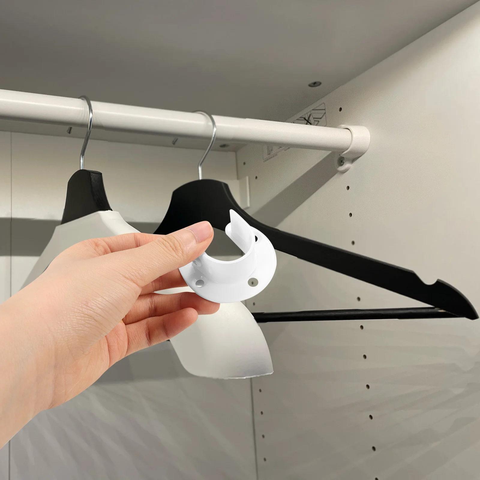 4 Pcs Stainless Steel Curtain Rod Brackets Thick Opening Flange White 32mm For Bathroom Shower Closet Window Easy Install
4 Pcs Stainless Steel Curtain Rod Brackets Thick Opening Flange White 32mm For Bathroom Shower Closet Window Easy Install