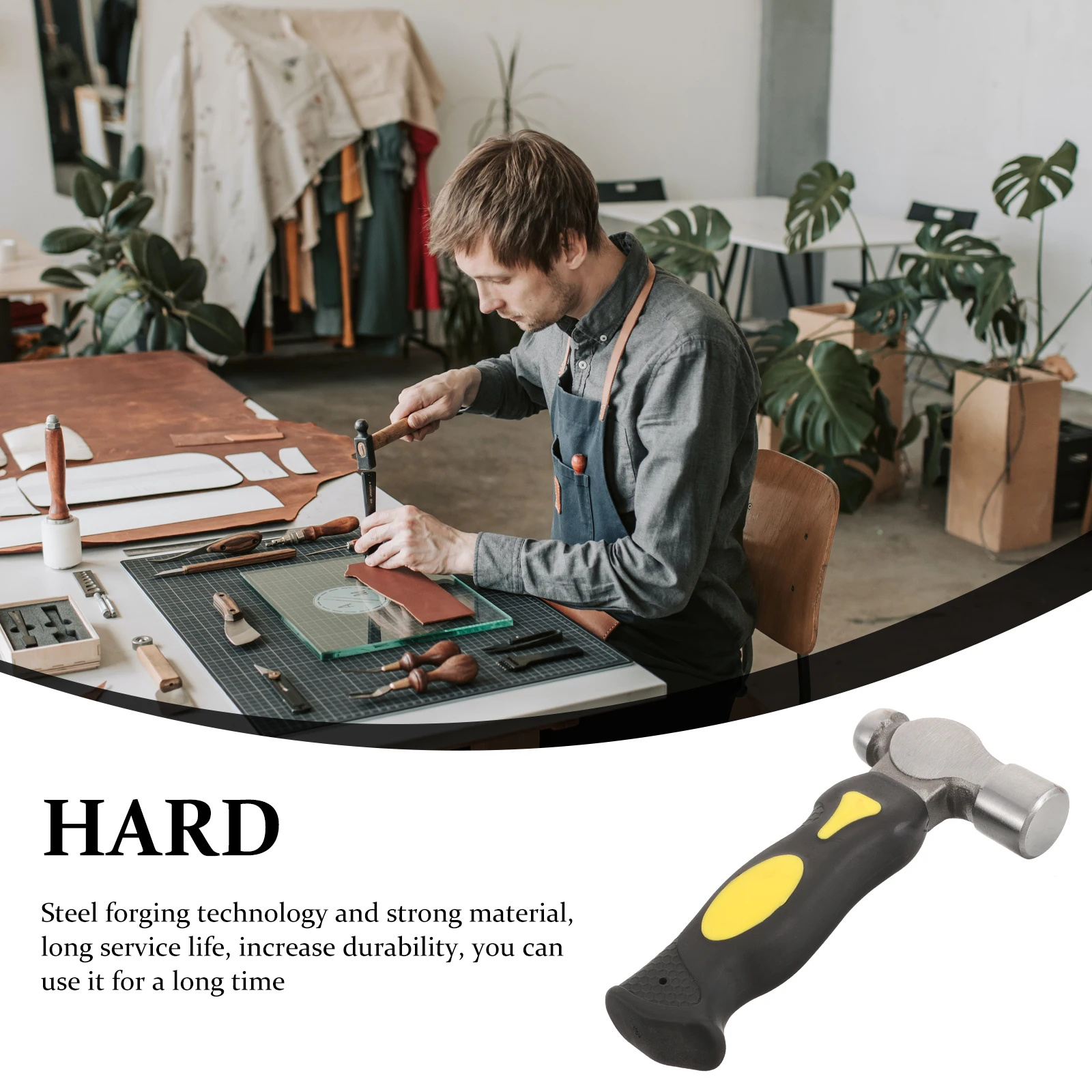 Jewelry Making Metal Stamping Tools 10oz Yellow Mini H Round Ball Hammer Portable Lightweight Durable Steel Non Skid H
Jewelry Making Metal Stamping Tools 10oz Yellow Mini H Round Ball Hammer Portable Lightweight Durable Steel Non Skid H