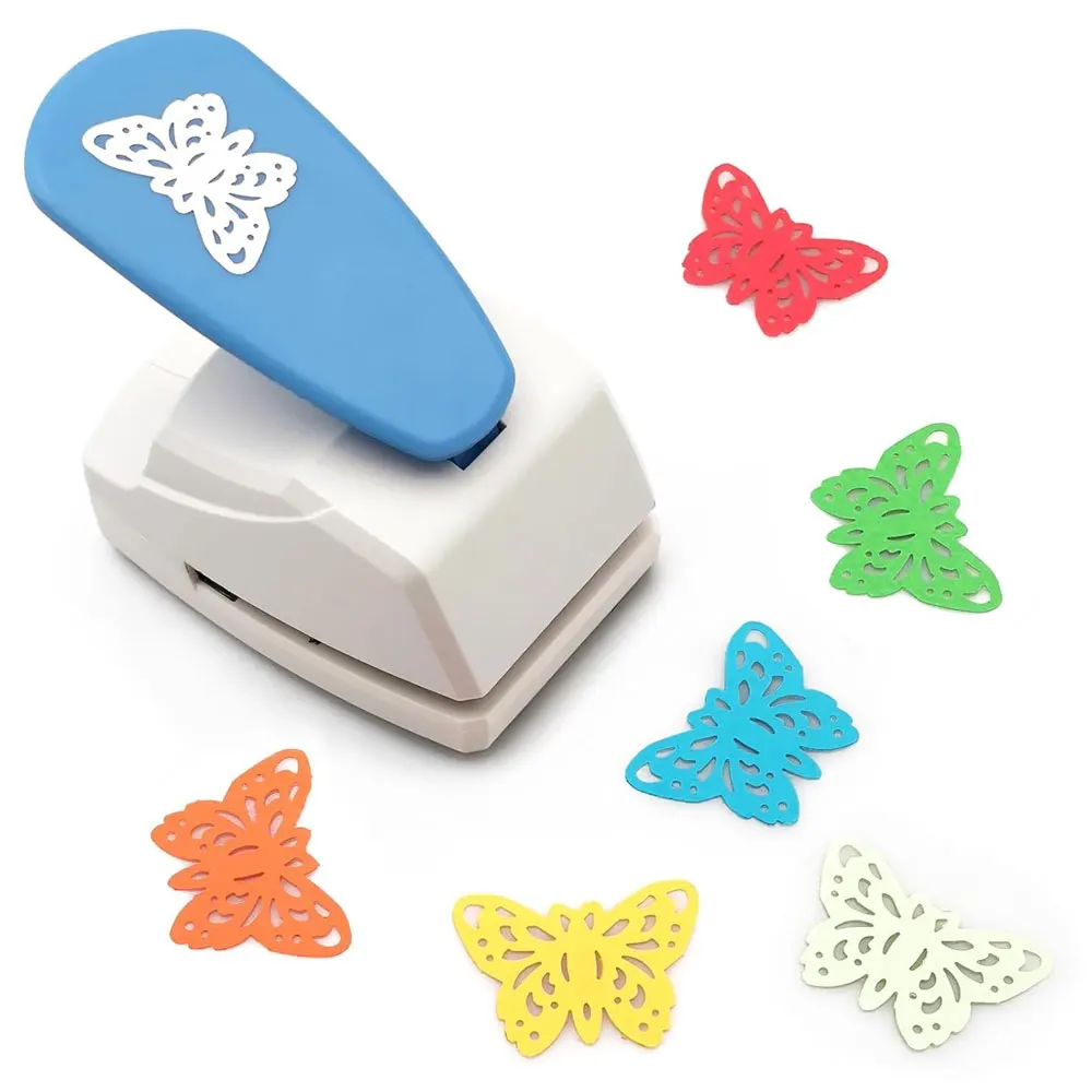 Large butterfly-shaped hole punch, metal paper punch, suitable for DIY gift cards and scrapbooks (random color).
Large butterfly-shaped hole punch, metal paper punch, suitable for DIY gift cards and scrapbooks (random color).