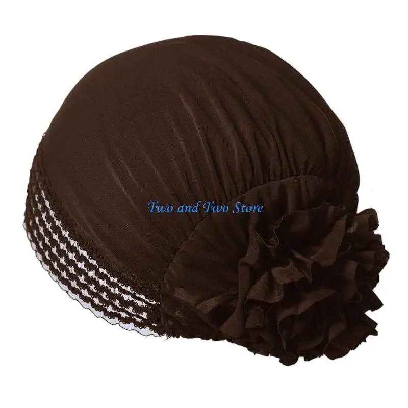 HX6F Women Head Wrap Scarf Cap Breathable Bonnet Hat With Lace Trim for Daily Outfit
HX6F Women Head Wrap Scarf Cap Breathable Bonnet Hat With Lace Trim for Daily Outfit