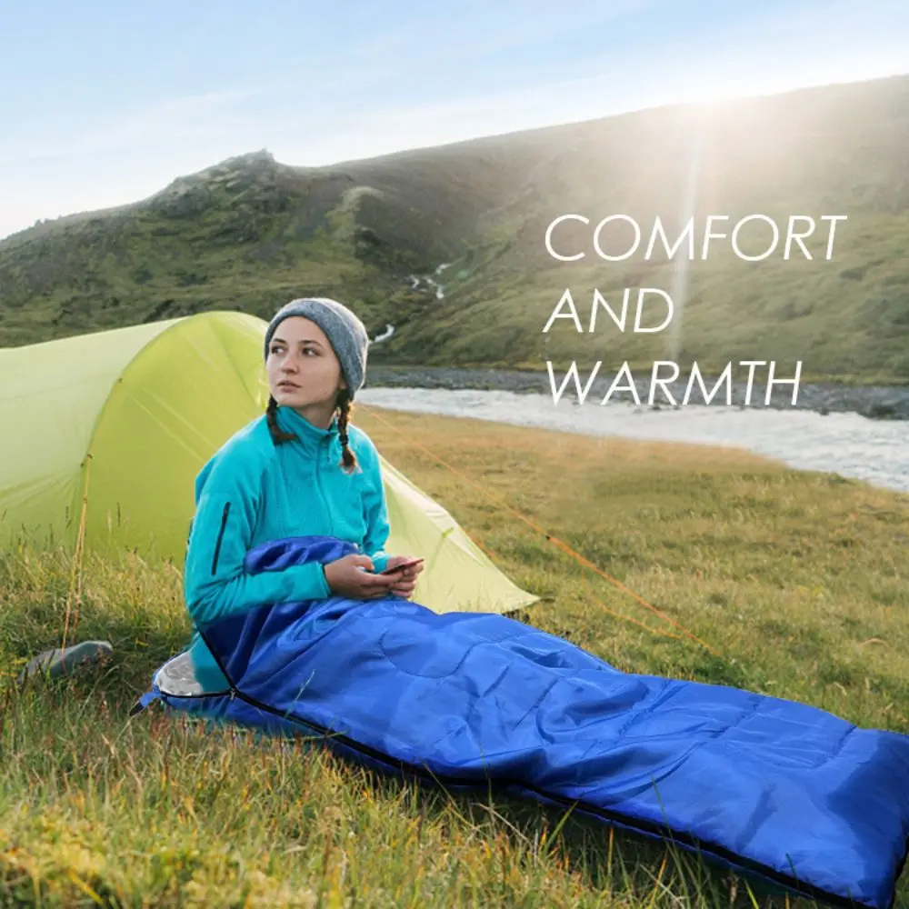 High Quality Portable Camping Sleeping Bag Lightweight Thick Envelope Sleeping Bag Single 4 Season Outdoor Travel Bag
High Quality Portable Camping Sleeping Bag Lightweight Thick Envelope Sleeping Bag Single 4 Season Outdoor Travel Bag