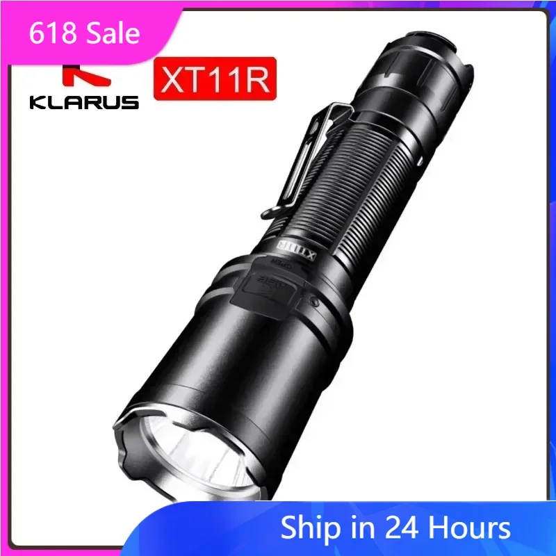 Klarus XT11R Powerful Tactical Flashlight LUMINUS SST-40 1300lm 18650 Rechargeable Torch Light with 18650 Battery for Camping
Klarus XT11R Powerful Tactical Flashlight LUMINUS SST-40 1300lm 18650 Rechargeable Torch Light with 18650 Battery for Camping