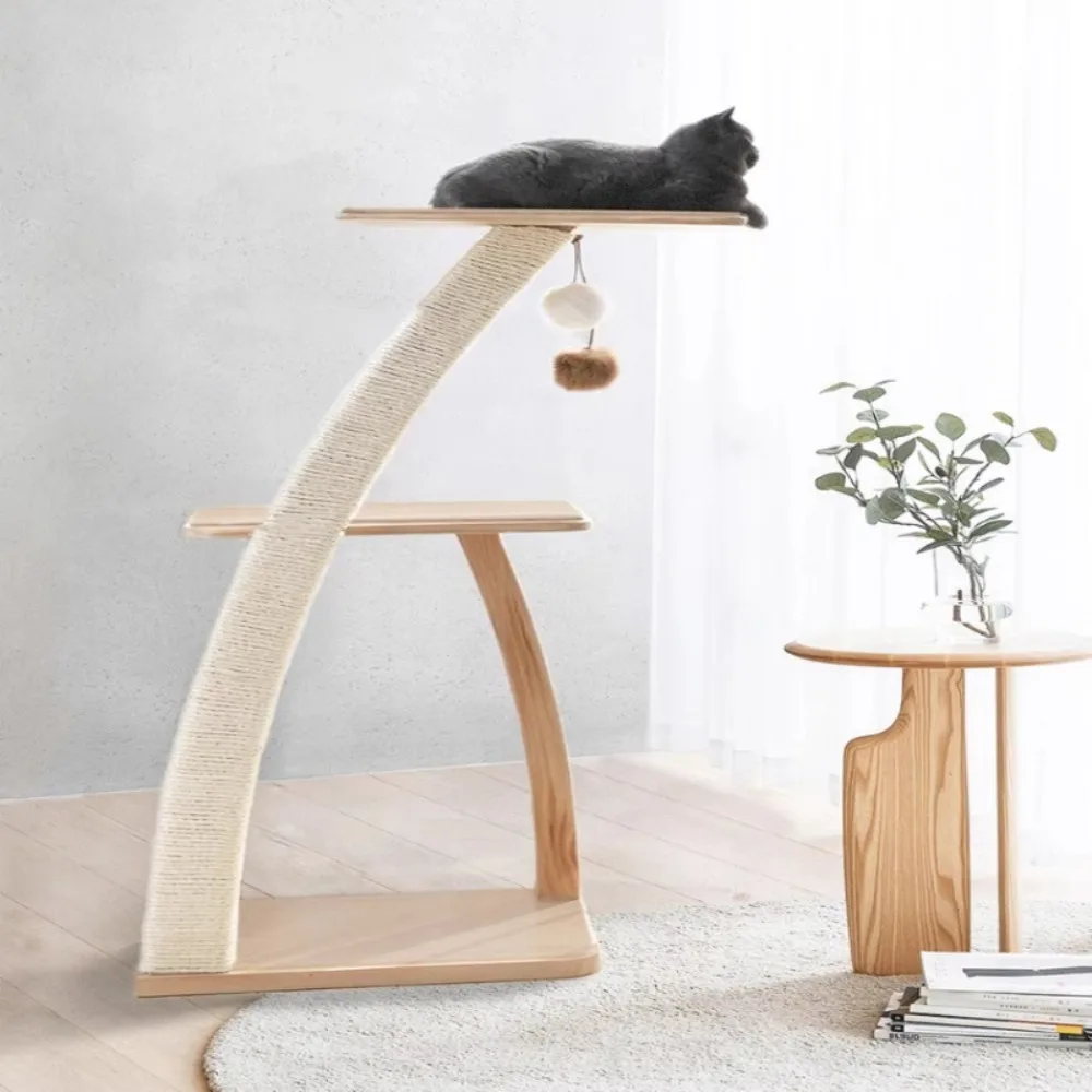 Cat Tree Tower Stable and Scratch-resistant Sisal Cat Scratcher Multi-level Scraper Scratching Post Cats Accessories Supplies
Cat Tree Tower Stable and Scratch-resistant Sisal Cat Scratcher Multi-level Scraper Scratching Post Cats Accessories Supplies
