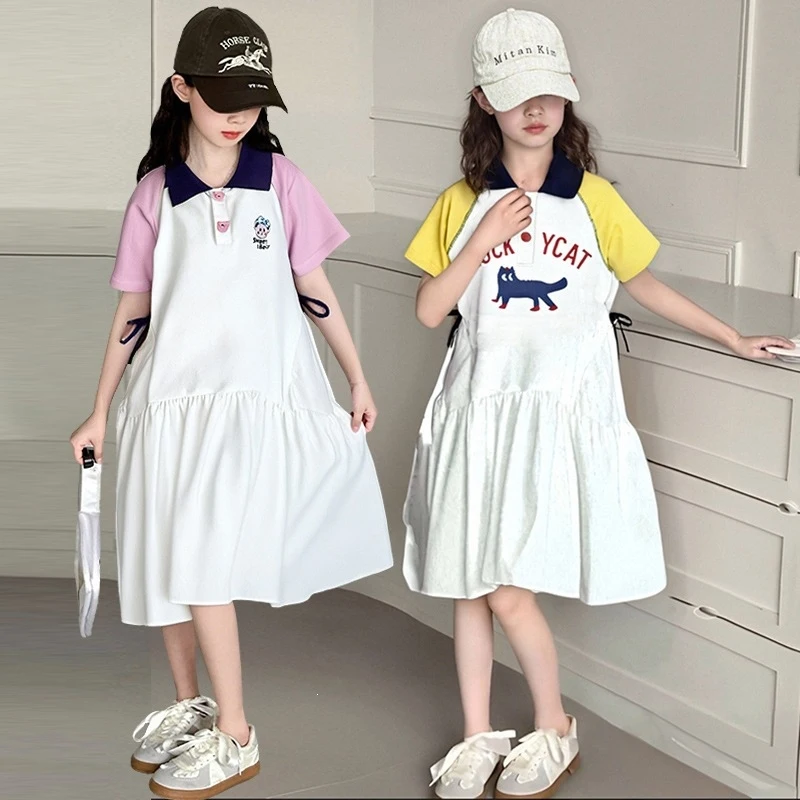 Girls' College-Style Summer Dress2026New trendy children's fashion for older kidsPOLOCollared short-sleeved dress
Girls' College-Style Summer Dress2026New trendy children's fashion for older kidsPOLOCollared short-sleeved dress