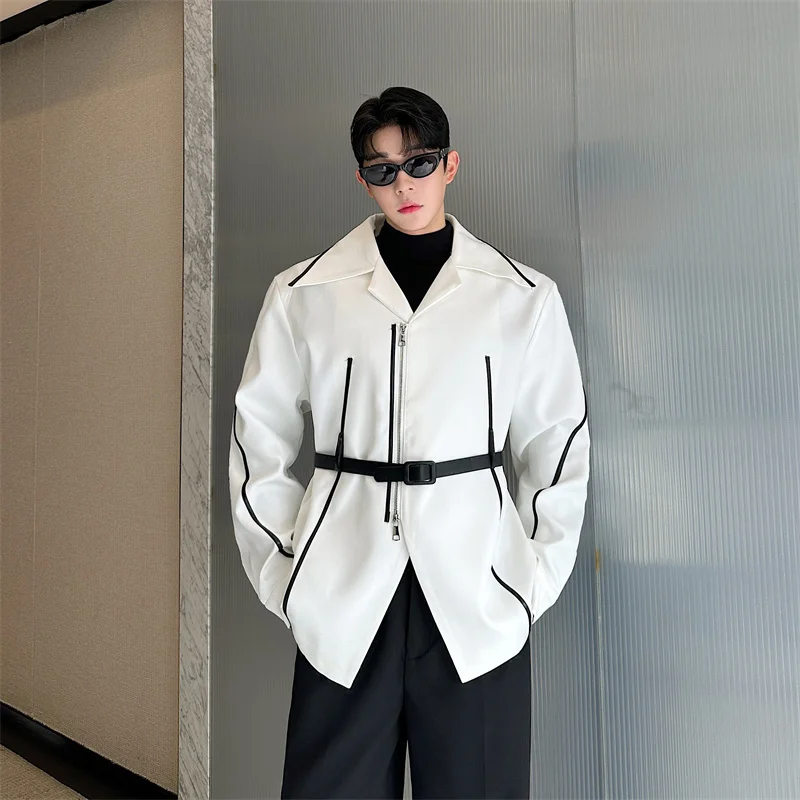 Korean Style Men's Jackets Turn-down Collar Contract Color Loose Menswear Casual Short Male Coats 2024 Autumn
Korean Style Men's Jackets Turn-down Collar Contract Color Loose Menswear Casual Short Male Coats 2024 Autumn