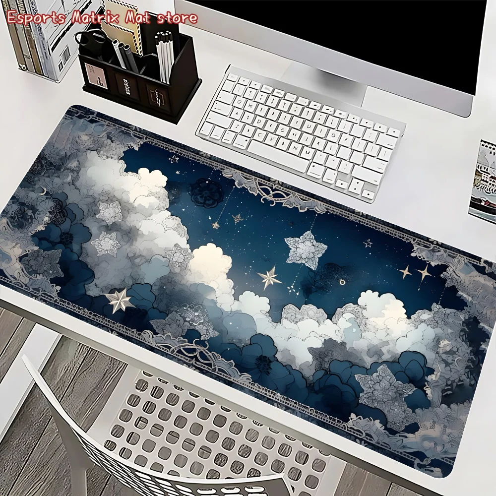 Игровой коврик для мыши Starry Sky Clouds, большой нескользящий настольный коврик для офиса и дома
Игровой коврик для мыши Starry Sky Clouds, большой нескользящий настольный коврик для офиса и дома