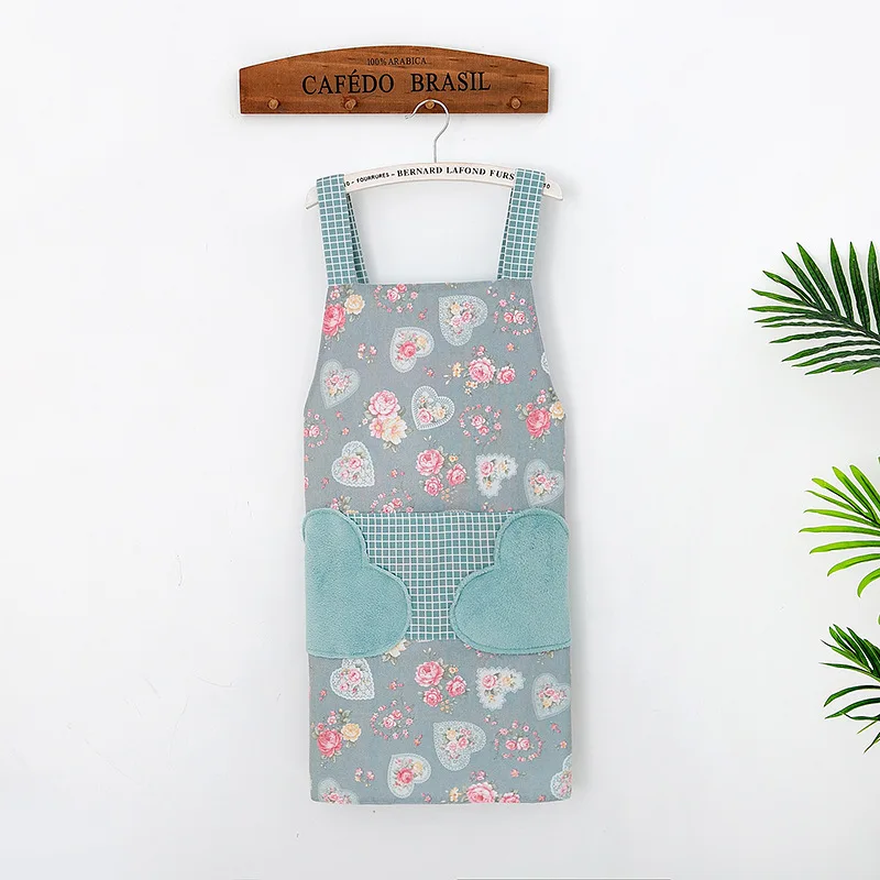 Hand erasable apron for women's household kitchen waterproof and oil resistant Korean version vest apron work clothes nail art 1
Hand erasable apron for women's household kitchen waterproof and oil resistant Korean version vest apron work clothes nail art 1