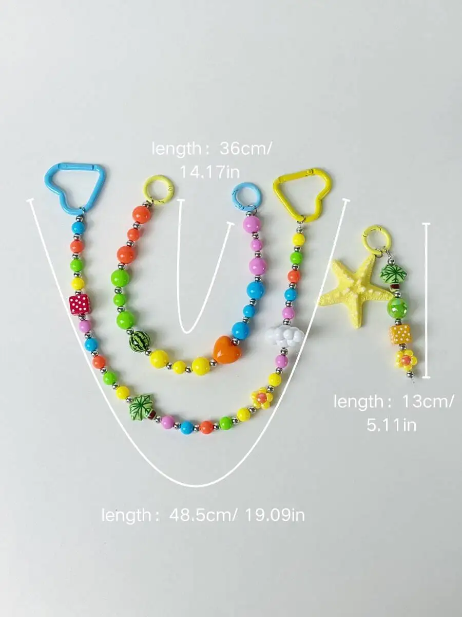 3-In-1 Colorful Beaded Bag Chain Pendant Set For Women Handbag Wallet Accessory
3-In-1 Colorful Beaded Bag Chain Pendant Set For Women Handbag Wallet Accessory