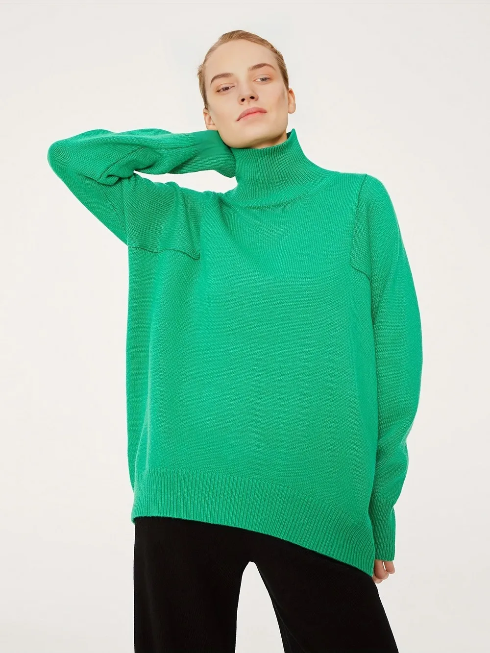 Wixra Women Loose Turtleneck Sweater Long Sleeve Autumn Winter Spring Pullover Femme Classic Jumper Knitting Clothing Hot
Wixra Women Loose Turtleneck Sweater Long Sleeve Autumn Winter Spring Pullover Femme Classic Jumper Knitting Clothing Hot