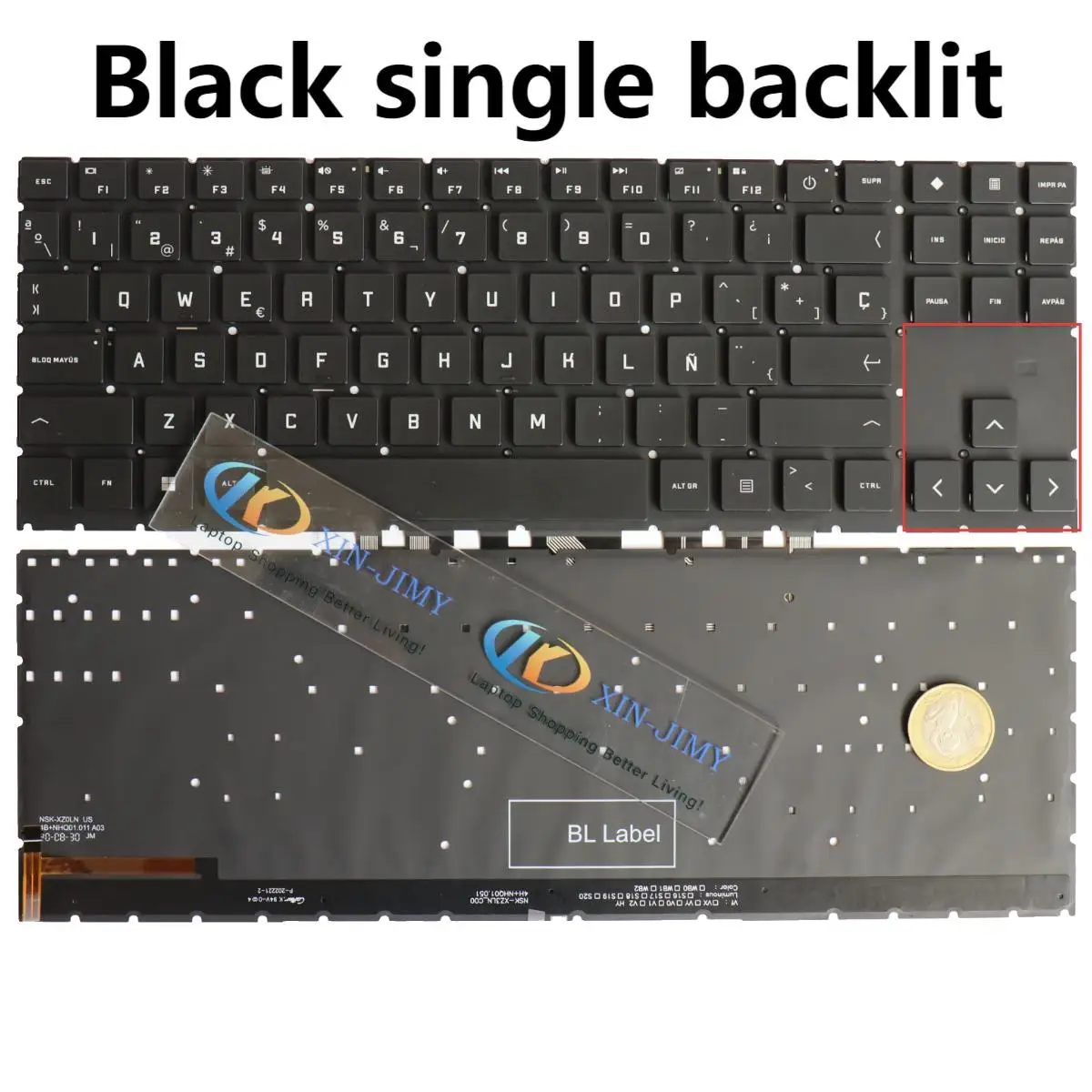 15-EN испанская клавиатура с подсветкой для HP OMEN 15-EK 16-B 16-C TPN-Q238 TPN-Q236 Q265 Q267 15-EN0013DX/0023DX/0028AX/0013DX/1000NA 
15-EN испанская клавиатура с подсветкой для HP OMEN 15-EK 16-B 16-C TPN-Q238 TPN-Q236 Q265 Q267 15-EN0013DX/0023DX/0028AX/0013DX/1000NA