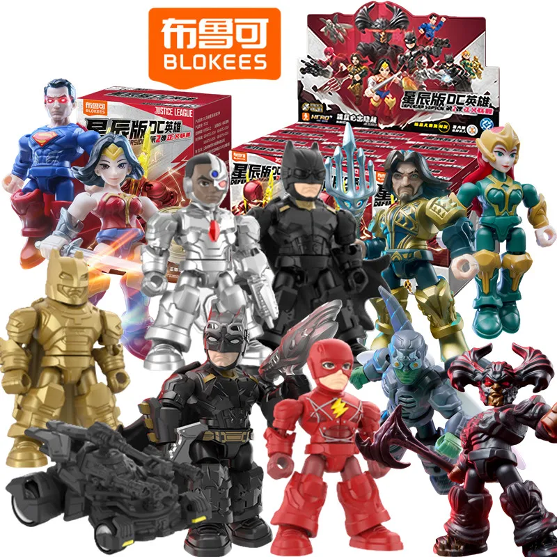 Blokees DC JUSTICE LEAGUE Batman Superman Wonder Woman The Flash Aquaman Cyborg Anime Figure Model Blind Box Assembly Toys Gifts
Blokees DC JUSTICE LEAGUE Batman Superman Wonder Woman The Flash Aquaman Cyborg Anime Figure Model Blind Box Assembly Toys Gifts