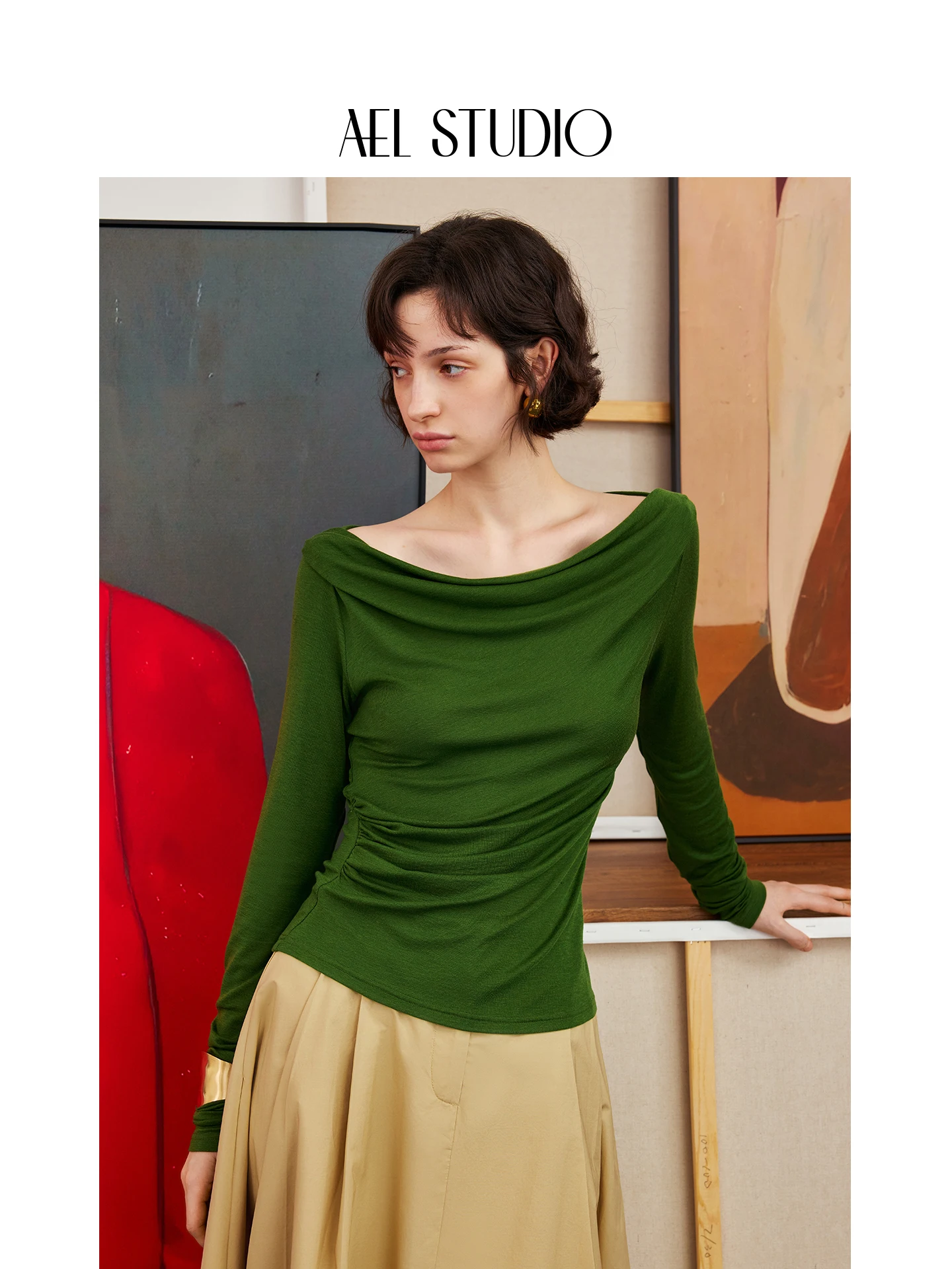 Оригинальная шелково-шерстяная футболка AEL с длинным рукавом, женская, осенне-зимняя, новая модель, с плиссированной талией, приталенная, однотонная, повседневная.
Оригинальная шелково-шерстяная футболка AEL с длинным рукавом, женская, осенне-зимняя, новая модель, с плиссированной талией, приталенная, однотонная, повседневная.