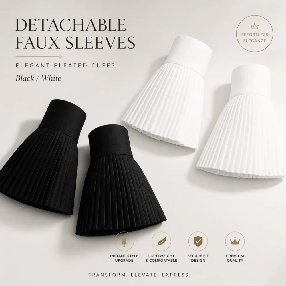 Fashion Ruffles Pleated Detachable Cuffs Ruched White Lace Fake Sleeves Cuff Chiffon Hand Wrist Cuffs False Cuffs Spring Autumn
Fashion Ruffles Pleated Detachable Cuffs Ruched White Lace Fake Sleeves Cuff Chiffon Hand Wrist Cuffs False Cuffs Spring Autumn