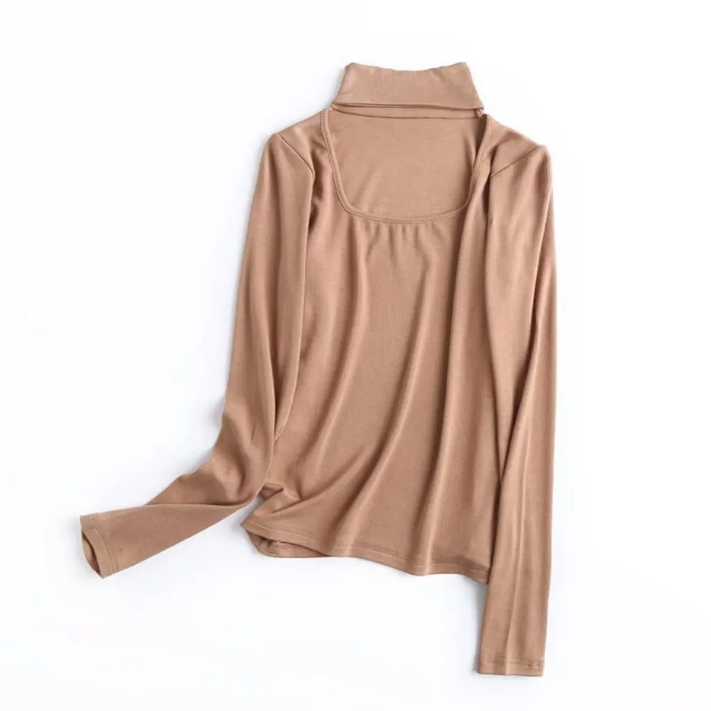 YPFF Women's Long-Sleeved T-shirt Hollow Neck Hanging Design Slim Fit European American Style Trendy Base Shirt Top for Autumn
YPFF Women's Long-Sleeved T-shirt Hollow Neck Hanging Design Slim Fit European American Style Trendy Base Shirt Top for Autumn