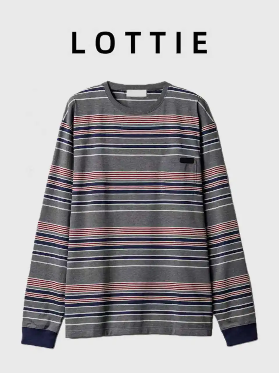 High-End LOTTIE Autumn New round Ne Long Sve T-irt Casual Striped Patchwork Letter Logo Decorated Loose Fit Cotton Top
High-End LOTTIE Autumn New round Ne Long Sve T-irt Casual Striped Patchwork Letter Logo Decorated Loose Fit Cotton Top
