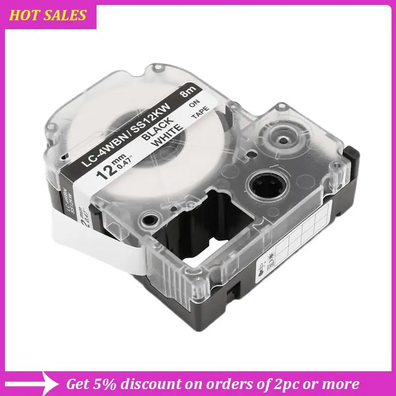 5 Pack Replace LK-4WBN LC-4WBN9(SS12KW) Label Tapes For Epson Labelworks LW300 LW400 LW500 LW700 Black On White 1/2 Inch X 26.2
5 Pack Replace LK-4WBN LC-4WBN9(SS12KW) Label Tapes For Epson Labelworks LW300 LW400 LW500 LW700 Black On White 1/2 Inch X 26.2