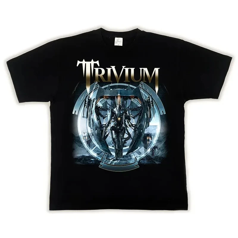 2024 футболка MEGADETH TRIVIUM с популярным рисунком в европейском и американском стиле рок, летняя хлопковая футболка с коротким рукавом 
2024 футболка MEGADETH TRIVIUM с популярным рисунком в европейском и американском стиле рок, летняя хлопковая футболка с коротким рукавом