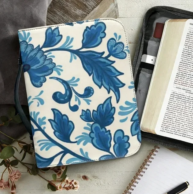 Fashion New Art Floral Pattern Print Women's Leather Handbags Zippered Handle Bible Storage Bags Bible Carrying Case Custom Gift
Fashion New Art Floral Pattern Print Women's Leather Handbags Zippered Handle Bible Storage Bags Bible Carrying Case Custom Gift
