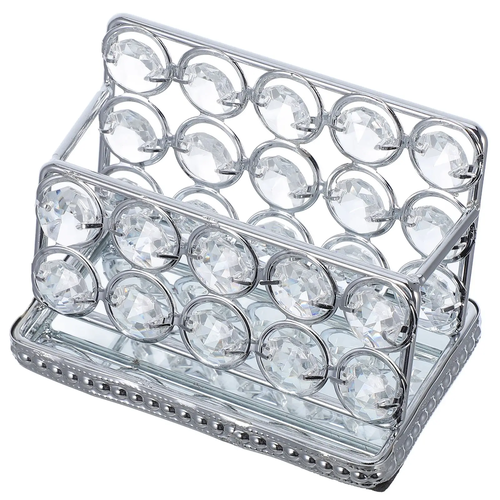 Business Card Holder Desk Organizer Metal Stand Display Case for Office Multiple Cards Storage Euro Crystal Design
Business Card Holder Desk Organizer Metal Stand Display Case for Office Multiple Cards Storage Euro Crystal Design