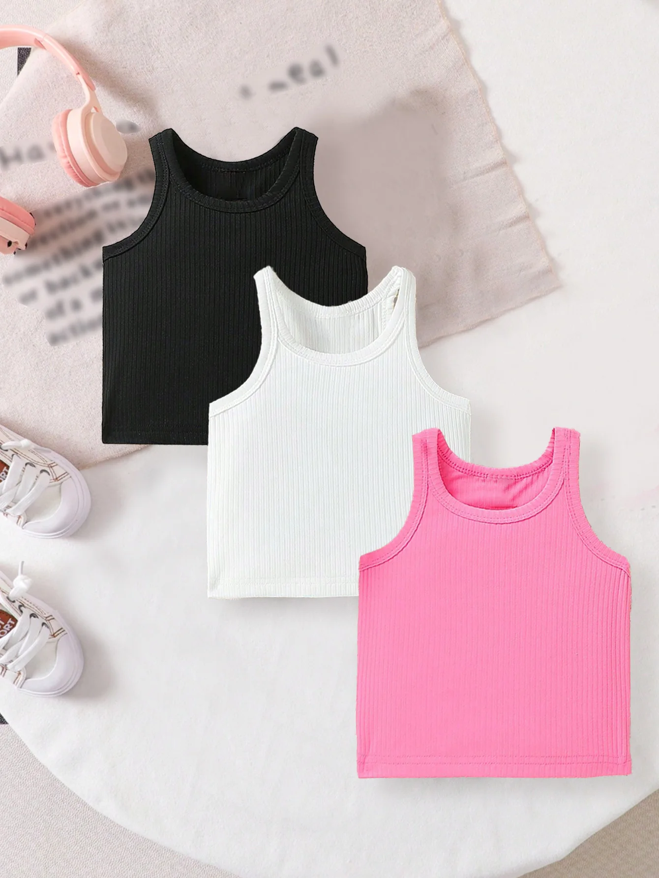 3-Piece Baby Girl Pit-Strip Vest – Inside/Outside Wear, Perfect Valentine & Birthday Gift for Baby Girls
3-Piece Baby Girl Pit-Strip Vest – Inside/Outside Wear, Perfect Valentine & Birthday Gift for Baby Girls