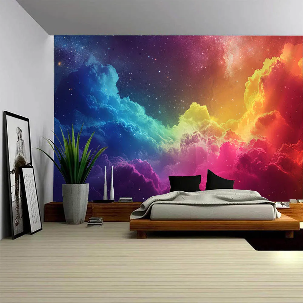 Colorful Starry Sky Tapestry Available in Multiple Sizes, Dreamy Wall Hanging Aesthetics, Art Background Cloth, Home Decoration
Colorful Starry Sky Tapestry Available in Multiple Sizes, Dreamy Wall Hanging Aesthetics, Art Background Cloth, Home Decoration