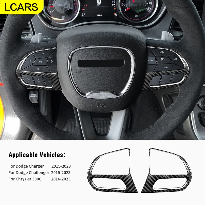 LCARS-Carbon Fiber Steering Wheel Button Frame for Dodge Challenger SRT Dodge Charger /SRT15-23 Chrysler 300C 16-23
LCARS-Carbon Fiber Steering Wheel Button Frame for Dodge Challenger SRT Dodge Charger /SRT15-23 Chrysler 300C 16-23