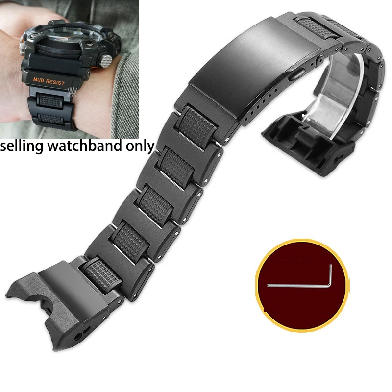 Watch Strap for Casio G-SHOCK New Little Mud King 5594 GG-B100 Modified Waterproof Lightweight Plastic Steel Watch Strap Bracele
Watch Strap for Casio G-SHOCK New Little Mud King 5594 GG-B100 Modified Waterproof Lightweight Plastic Steel Watch Strap Bracele